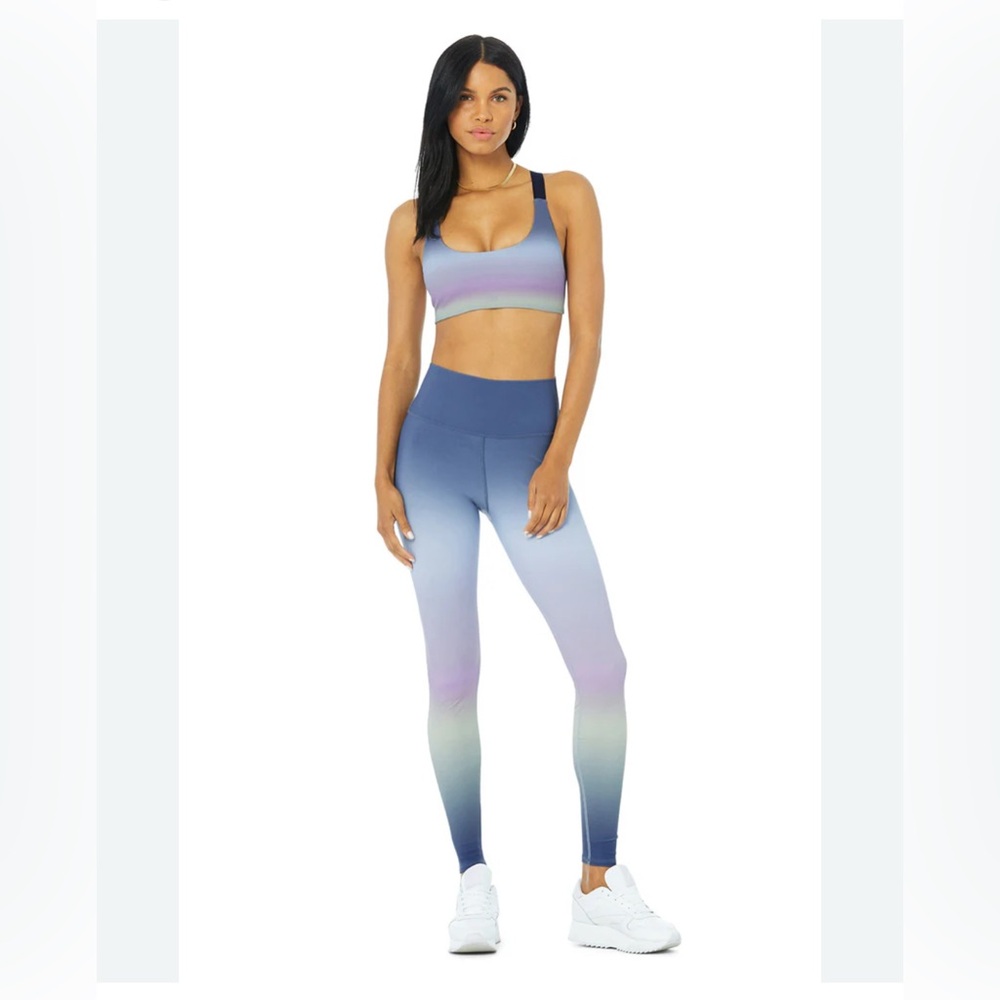 Alo yoga vapor high rise gradient dusk leggings